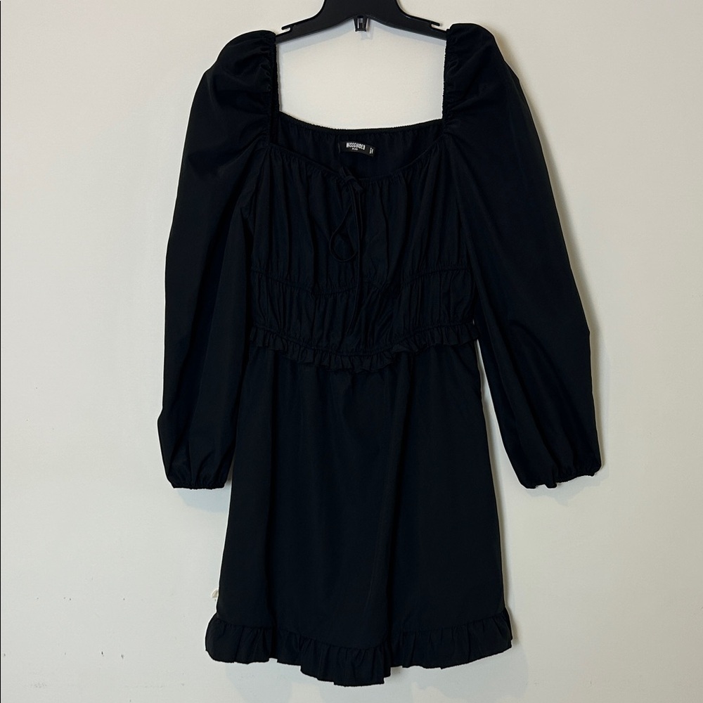 Missguided Plus Size Black Milkmaid Mini Dress – Size 12